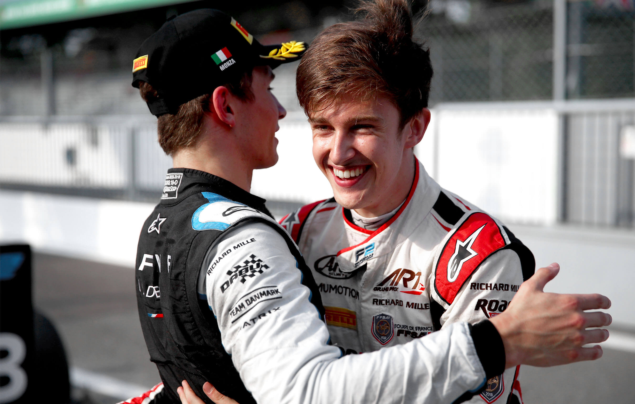 A win and a podium in F2 at the Ita...